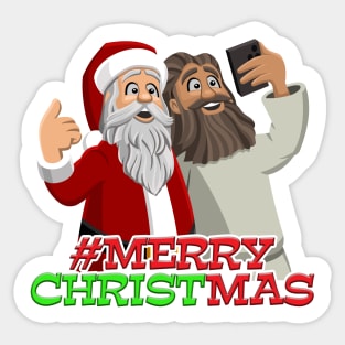 Social Merry Christmas Sticker